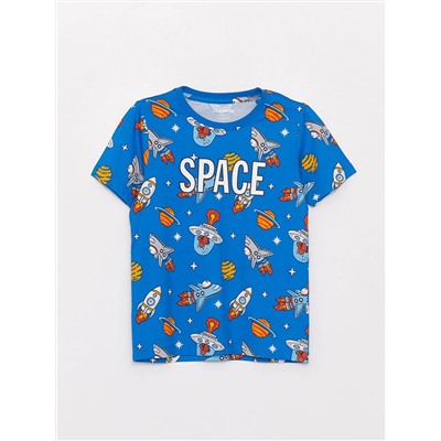 LC Waikiki Bisiklet Yaka Baskılı Kısa Kollu Erkek Çocuk Pijama Takımı, LCW Kids                                            
                                            Bisiklet Yaka Baskılı Kısa Kollu Erkek Çocuk Pijama Takımı