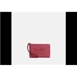 Corner Zip Wristlet With Horse And Carriage