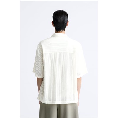 TEXTURED CROCHET SHIRT