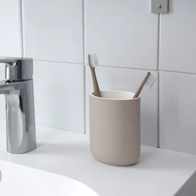 Zahnbürstenhalter, beige