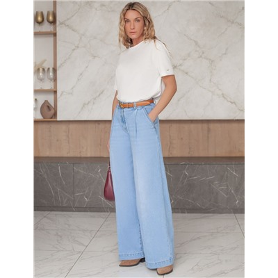 Футболка свободная из премиального хлопка с эластаном