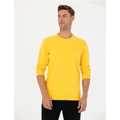 Sarı Regular Fit Sweatshirt