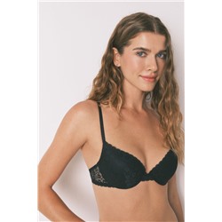 Sujetador push up GORGEOUS encaje floral negro