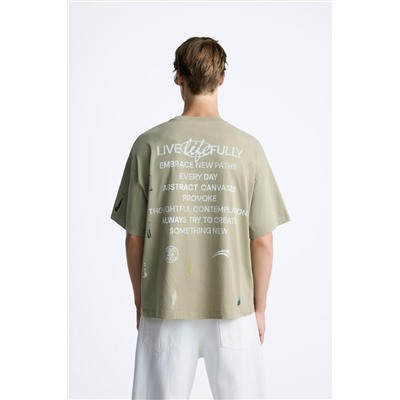 CAMISETA SALPICADURA TEXTOS