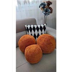 oneplise 3' Lü Top Kırlent / Yastık 2 Büyük Kremit/ 1 Küçük Kremit( 42cm / 25cm) one0030