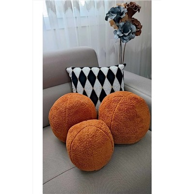 oneplise 3' Lü Top Kırlent / Yastık 2 Büyük Kremit/ 1 Küçük Kremit( 42cm / 25cm) one0030