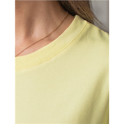 Футболка свободная из премиального хлопка с эластаном