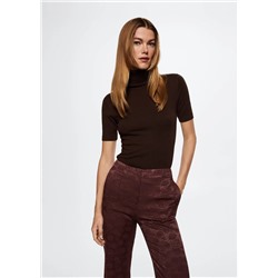 Pantalón fluido jacquard -  Mujer | MANGO OUTLET Melilla