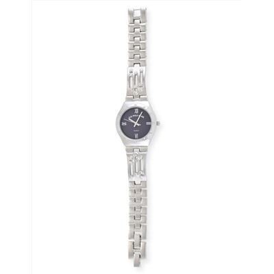 LADIES SILVER ANALOG BRACELET WATCH