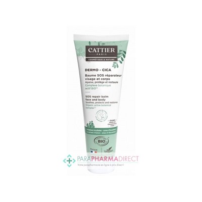 Cattier Dermo Cica Baume SOS Réparateur Visage & Corps BIO 40ml