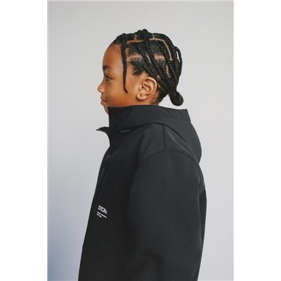 WATER-REPELLENT TECHNICAL HOODED JACKET