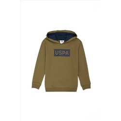 Erkek Çocuk Haki Basic Sweatshirt