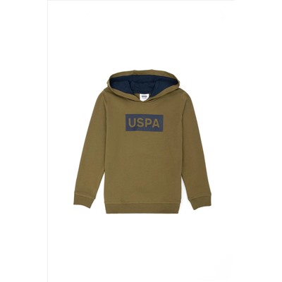 Erkek Çocuk Haki Basic Sweatshirt