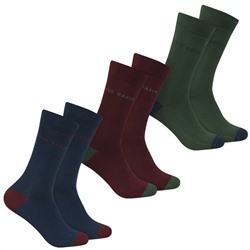 TED BAKER Greeno Herren Socken 3 Paar 273708-ASSORTED