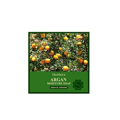 DEOPROCE Argan Moisture Soap Увлажняющее туалетное мыло с аргановым маслом 100г