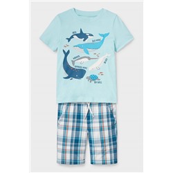 Set - Kurzarmshirt und Shorts - Bio-Baumwolle