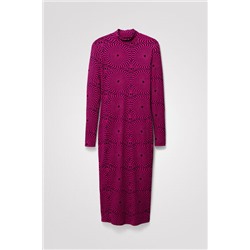Vestido midi slim psicodelia