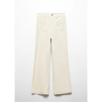 Pantalón culotte pana