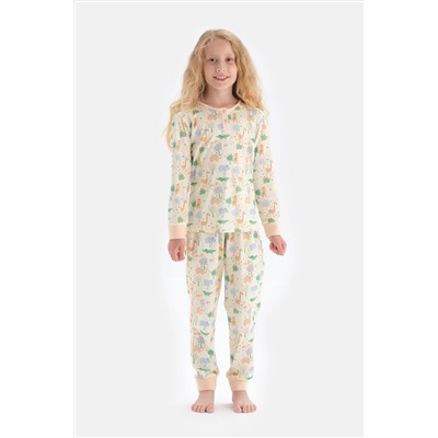 Dagi Ekru Pijama Takım 22SG17112BD_EK