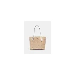 City Tote Bag In Micro Signature Canvas