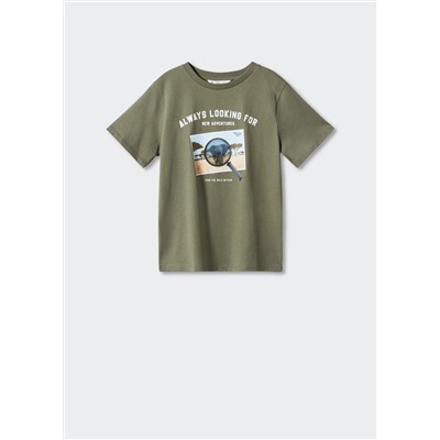 Camiseta estampada algodón -  Niño | MANGO OUTLET España