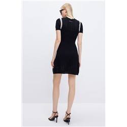 Vestido recto Negro