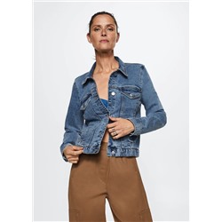 Cazadora vaquera bolsillos -  Mujer | MANGO OUTLET Melilla
