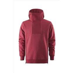 OUT HOODIE RED MELANGE