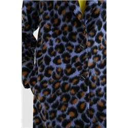 Abrigo recto animal print