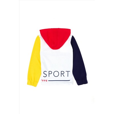 Erkek Çocuk Beyaz Sweatshirt