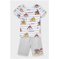 Paw Patrol - Set - Kurzarmshirt und Sweatshorts - 2 teilig
