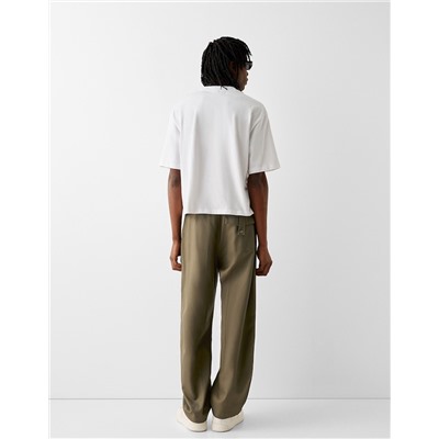Tailored lyocell blend balloon trousers
