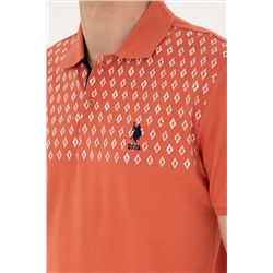 Erkek Regular Fit Polo Yaka Pudra Tişört