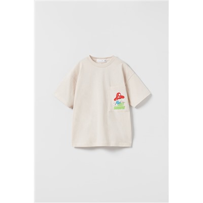 CAMISETA THE SMURFS © EMBOSSED FLÚOR