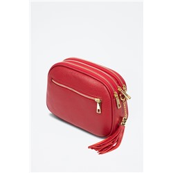 Bandolera de piel Rojo