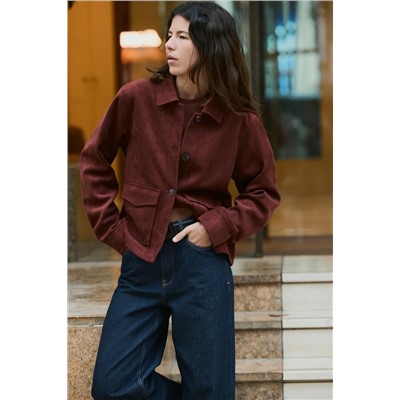 FAUX SUEDE JACKET