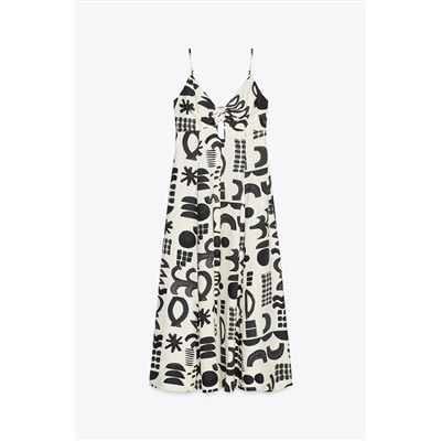 PRINTED CUT-OUT DRESS