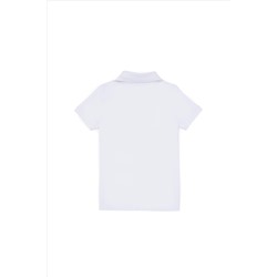 Erkek Çocuk Beyaz Polo Yaka Tişört