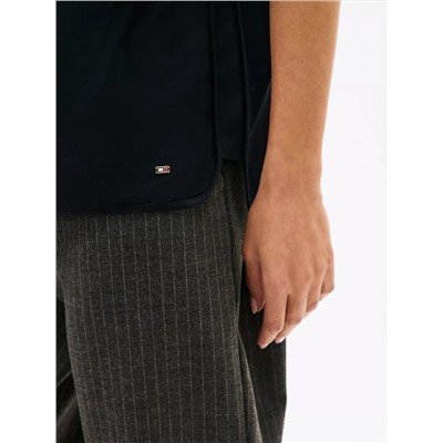 Dolman-Sleeve Crewneck Pocket T-Shirt