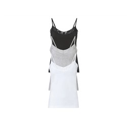 ESMARA® Spaghettiträgerhemden Damen, 3 Stück