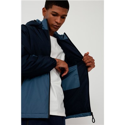 Chaqueta con capucha Azul noche