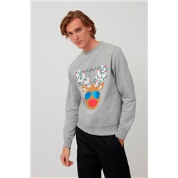 Sudadera polar Gris jaspeado