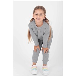 AHENGİM 2204 Kız Çocuk Düğmeli Takım 1-2-10001119
