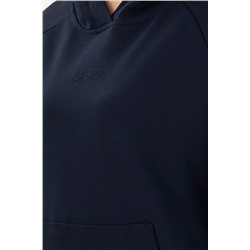 Kadın Lacivert Kapüşonlu Sweatshirt