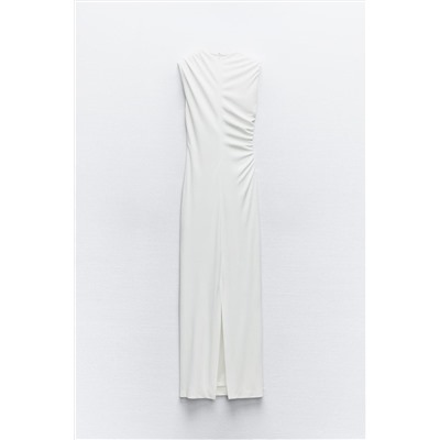 DRAPED MIDI DRESS