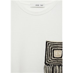 Camiseta detalle crochet