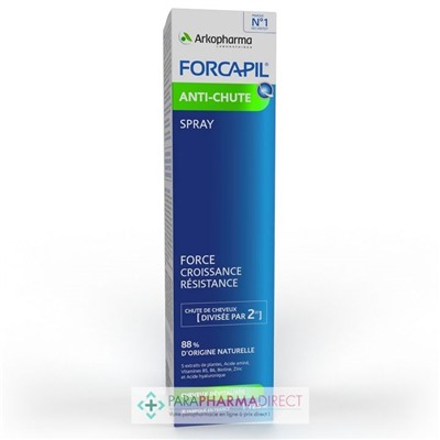 ArkoPharma Forcapil Anti-Chute Spray - Force, Croissance & Résistance - Cheveux Dévitalisés 125 ml