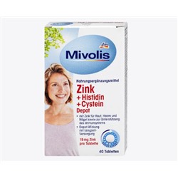 Zink + Histidin + Cystein Depot, Tabletten 40 St., 19 g