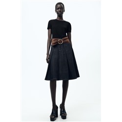 VISCOSE RIBBED T-SHIRT