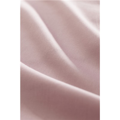 Ciel King Size %100 Pamuk Lastiksiz Saten Çarşaf - Açık Mürdüm